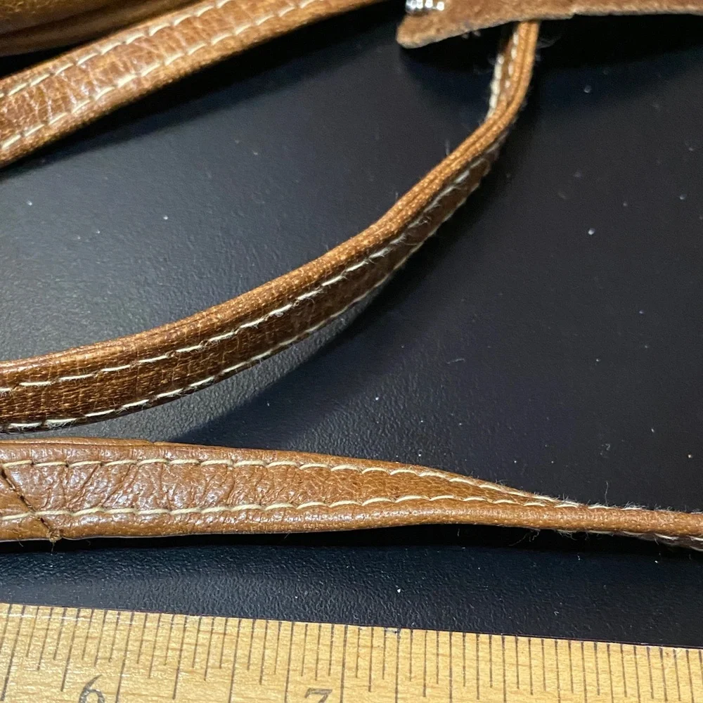 Piatto Vintage Brown Leather Crossbody Bag